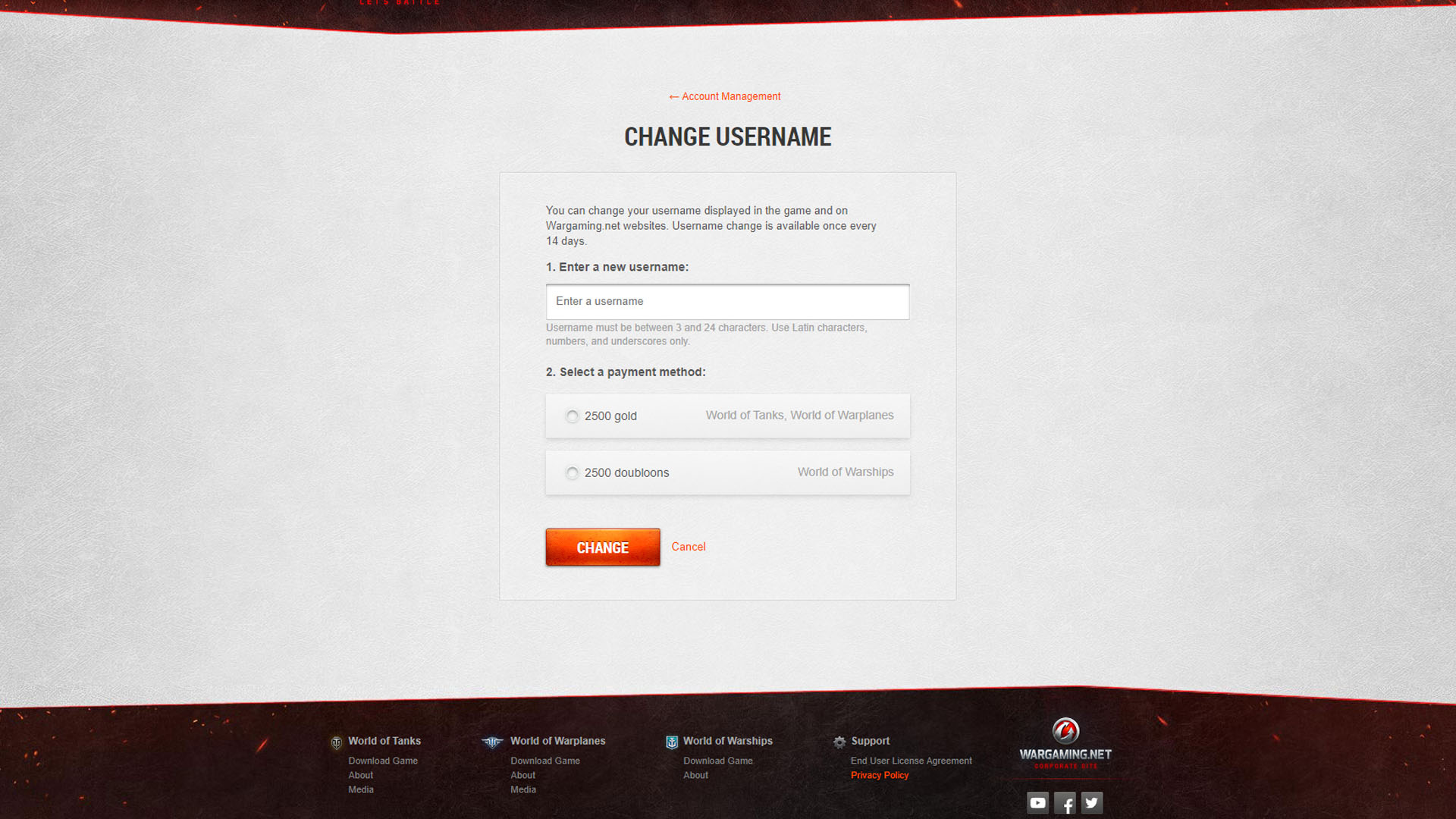 How to change your in-game username in WoT