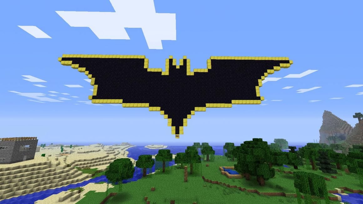 pixel art minecraft batman