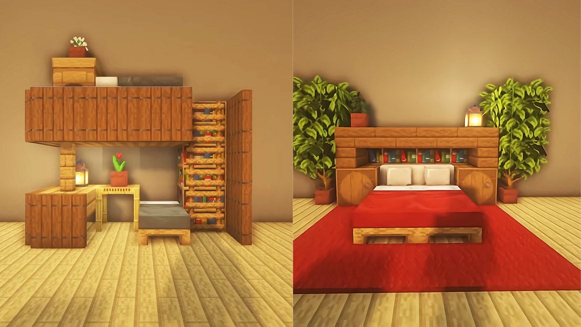Bes Minecraft Bed Designs 1160x653 