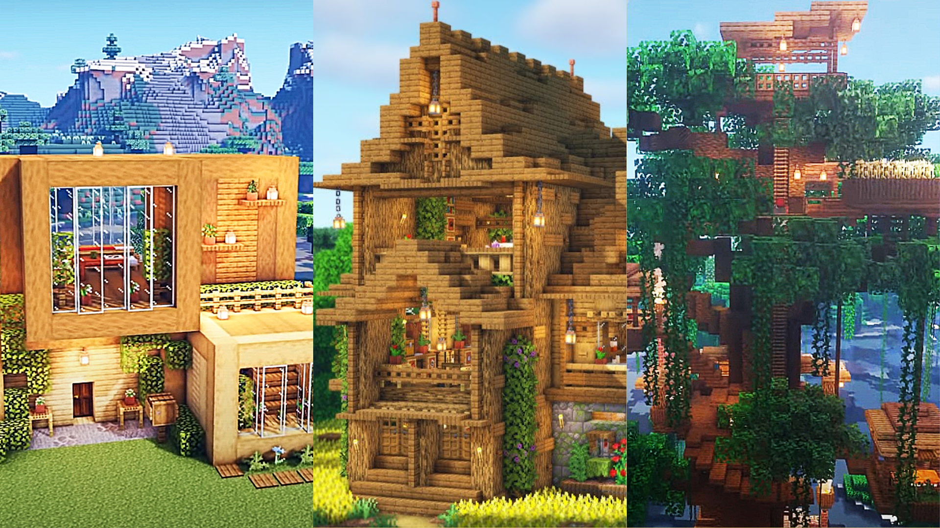 minecraft wood house ideas