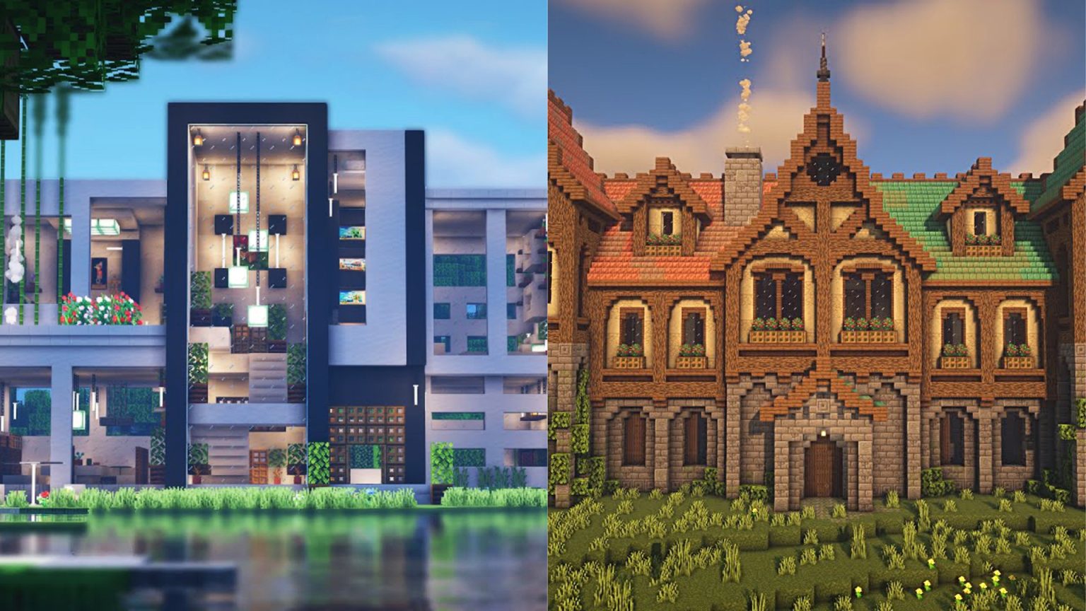 Best Minecraft Mansion Ideas 1536x864 