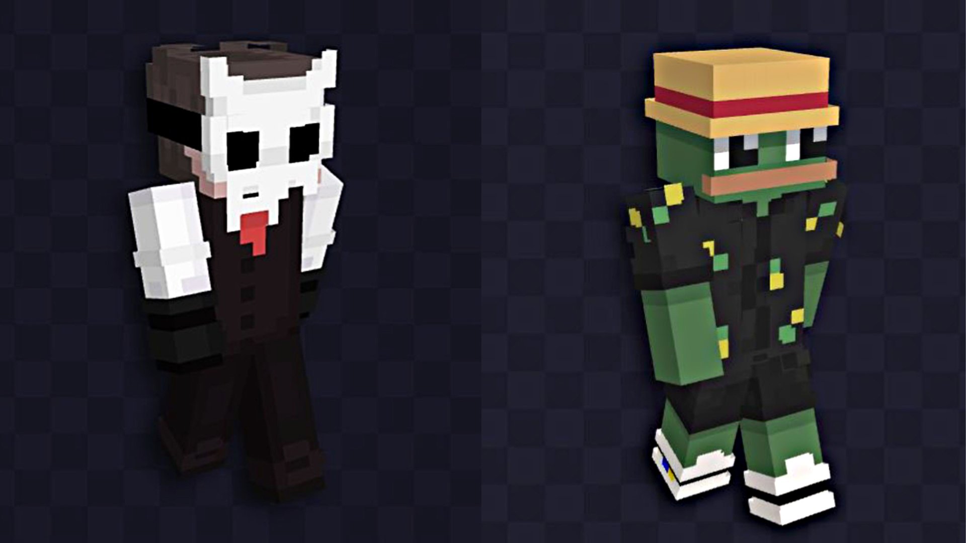 Man of many faces (coloured) Minecraft Skin