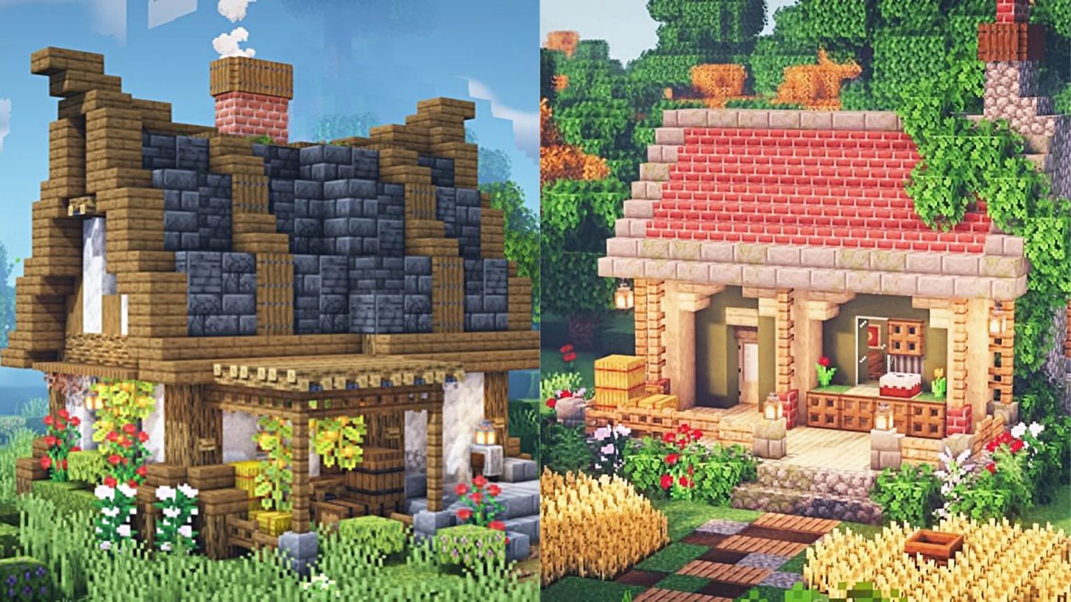 Best Minecraft Starter House Ideas 1536x864 