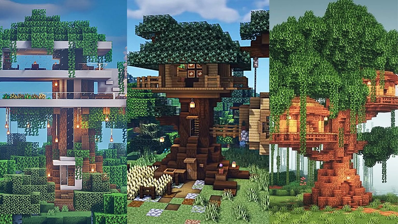 Best Minecraft Treehouses 1536x864 