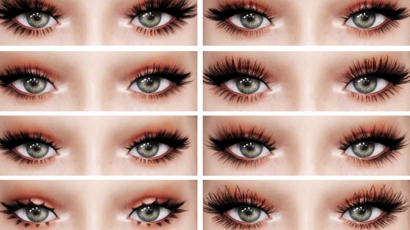 Sims 4 cc eyelashes maxis match - mazmemory