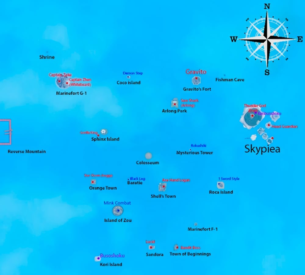 GPO map — Grand Piece Online maps update December 2023