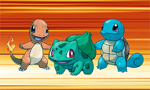 pokemon yellow starters