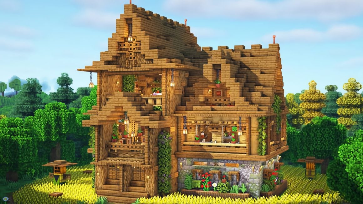 minecraft wood house ideas