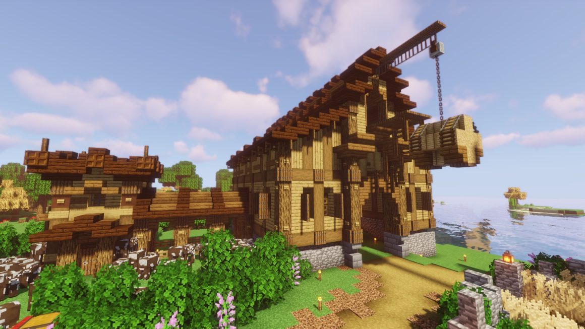 minecraft barn design