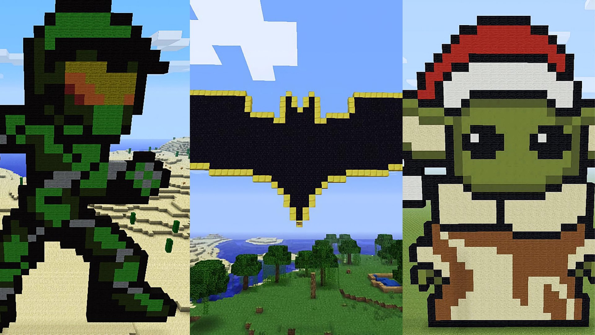 minecraft pixel art halo easy