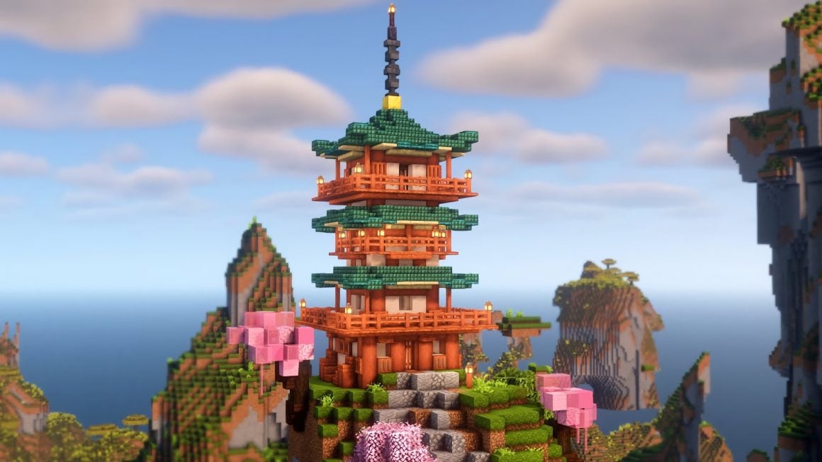 Minecraft Build Gallery🖼️ on Instagram: 💬A Japanese Pagoda!🏯 What do  you think?😊 -----------------… in 2023