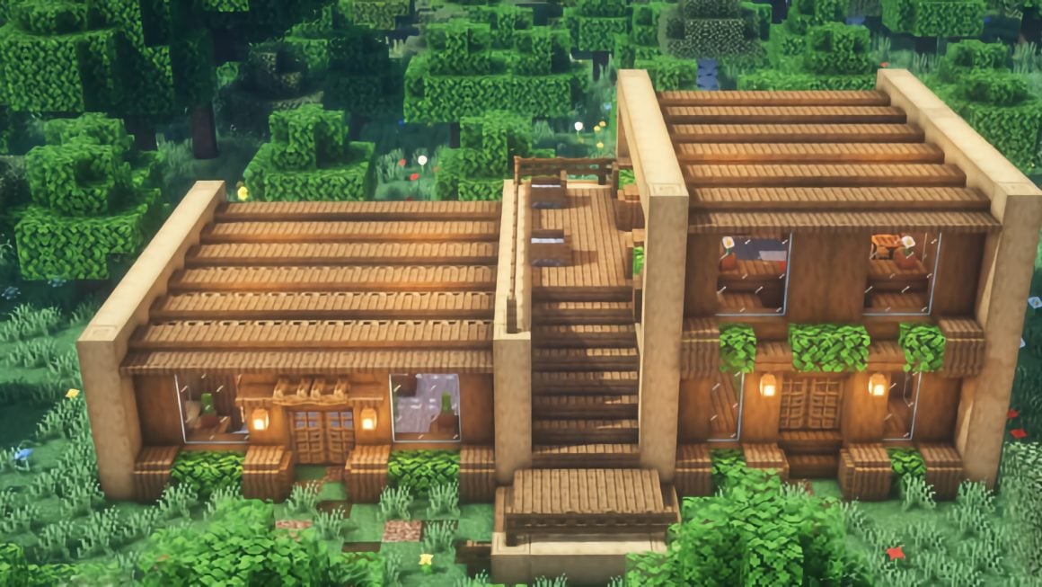 minecraft wood house ideas